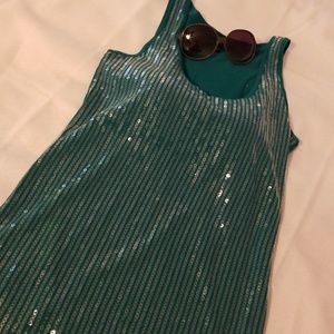 Sequined tank top